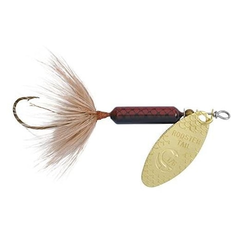 Wordens Rooster Tail InLine Spinner, 2 14, 18 Oz Single Hook, Salmon Fly S208-SF